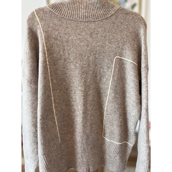 Studio by The Workshop Abstract Stripe Turtleneck Pullover Sweater Size Medium - Picture 8 of 11